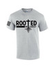 Rooted In Christ Tree Roots Mens Christian Short Sleeve T-shirt Graphic Tee