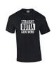Straight Out of Gods Word Black men's Christian tee - front graphic