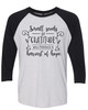 Trenz Shirt Company Christian  Seeds of Gratitude Ladies Baseball Tee Black