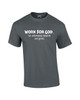 Work for God The Benefits are Great Black men's Christian tee - design view 9