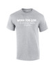 Work for God The Benefits are Great Black men's Christian tee - design view 15