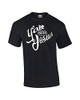 Ya'll Need Jesus Black men's Christian tee - front graphic