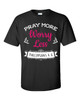 Pray More Worry Less Phillipians 4:6 men's Christian tee - design view 3