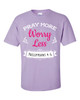 Pray More Worry Less Phillipians 4:6 men's Christian tee - design view 15