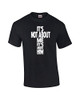 It's Not About Me It's About Him Message Black men's Christian tee - front graphic