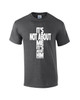 It's Not About Me It's About Him Message Black men's Christian tee - design view 7