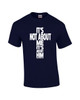 It's Not About Me It's About Him Message Black men's Christian tee - design view 8