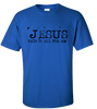 Eternal Life Jesus Paid It All For Me Typewriter Font men's Christian tee - design view 4