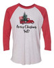 Merry Christmas Ya'll! Ladies Adult Baseball Tee Heather Gray