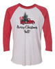 Merry Christmas Ya'll! Ladies Adult Baseball Tee Heather Gray