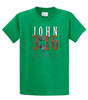 John 3:16 with Nails For God So Loved the World Jesus men's Christian tee - design view 7
