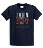 John 3:16 with Nails For God So Loved the World Jesus men's Christian tee - design view 9