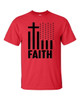 Faith Flag men's Christian tee - design view 5