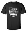 Trenz Shirt Company Even Jesus Has A Fishing Story Unisex Short Sleeve T-shirt