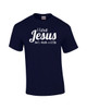 I Love Jesus But I Drink A Little Black men's Christian tee - design view 6
