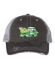 Women's Merry Christmas Holiday Distressed Trucker Hat
