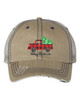 Women's Merry Christmas Holiday Distressed Trucker Hat