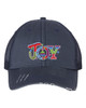 Women's Merry Christmas Holiday Distressed Trucker Hat