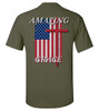 Eternal Life Series Amazing Grace men's Christian tee - design view 3