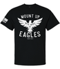 Mens Christian Mount Up Like Eagles Isaiah 40:31 Short Sleeve T-shirt Graphic Tee
