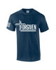 Forgiven Cross Jesus men's Christian tee - design view 3