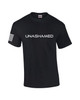 Unashamed Cross American Flag men's Christian tee - design view 3
