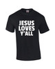 Jesus Loves Y'all men's Christian tee - design view 3