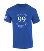 He Left The 99 To Rescue Me Bible Scripture Christan Jesus men's Christian tee - design view 4