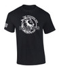 The Heavens Are Roaring The Praises of His Glory Lion Bible men's Christian tee - front graphic