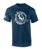 The Heavens Are Roaring The Praises of His Glory Lion Bible men's Christian tee - design view 3
