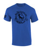The Heavens Are Roaring The Praises of His Glory Lion Bible men's Christian tee - design view 4