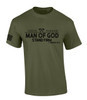 God's Warrior Man of God Stand Firm Bible Scripture Jesus men's Christian tee - design view 5