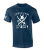 Defender of the Faith Swords Jude 1:3 Bible Scripture Jesus men's Christian tee - design view 4