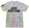 Jesus Over Everything Bible Scripture Jesus Cross men's Christian tee - design view 8