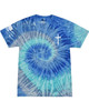 Faith Cross Crest American Flag Sleeve men's Christian tee - design view 12