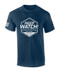 Keep Watch Matthew 24:42 Scripture American Flag Sleeve men's Christian tee - design view 3