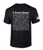 I Found Jesus Funny Crossword Puzzle Back Design men's Christian tee - design view 3