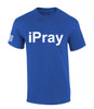 iPray American Flag Sleeve Jesus Christ Prayer men's Christian tee - design view 4