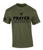 Prayer the Strongest Wireless Connection Flag Sleeve men's Christian tee - design view 5