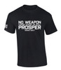 No Weapon Formed Against Me Shall Prosper Isaiah 54:17 men's Christian tee - front graphic