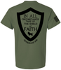 In All Circumstances Shield of Faith Eph 6:16 Flag men's Christian tee - front graphic