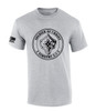 Soldier of Christ 2 Timothy 2:1 3 Flag Sleeve men's Christian tee - design view 6