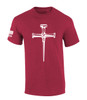 Jesus Nail Cross Coventry Cross of Nails men's Christian tee - design view 3