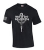 Man of God Nail Cross Crown of Thorns men's Christian tee - front graphic