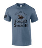 Forged in His Strength Isaiah 54:17 Jesus men's Christian tee - design view 4
