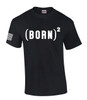 Born Again Jesus men's Christian tee - front graphic