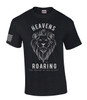 The Heavens Are Roaring The Praise Of His Glory Lion Of Judah men's Christian tee - design view 3