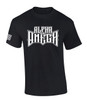 Alpha and Omega Beginning and the Ending Revelation Scripture men's Christian tee - front graphic