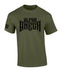 Alpha and Omega Beginning and the Ending Revelation Scripture men's Christian tee - design view 5