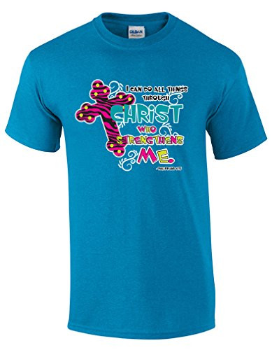 I Can Do All Things Through Christ Who Strengthens Me men's Christian tee - front graphic